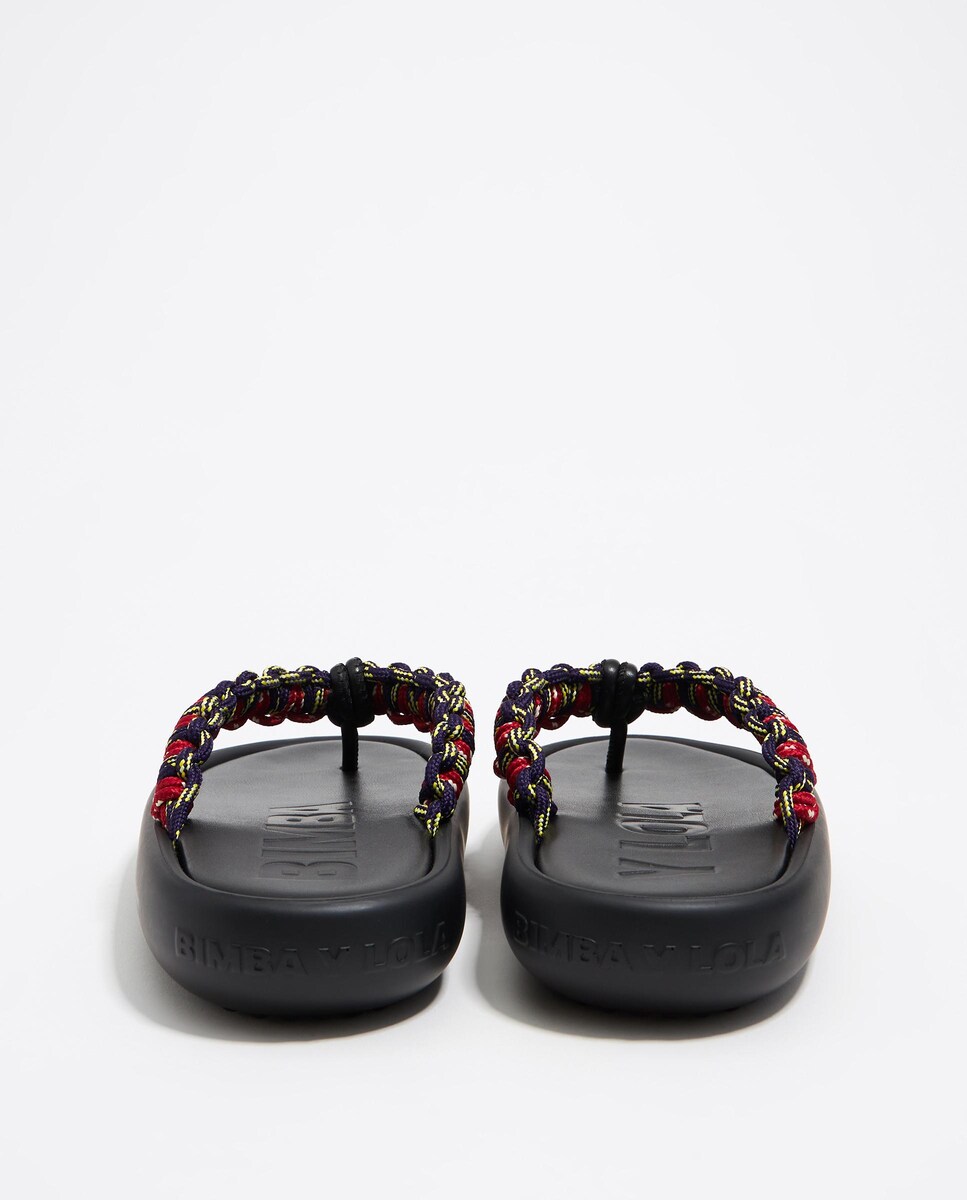 Chanclas Mujer Chanclas Negras Bimba Y Lola Sandalia Negra Bimba Y