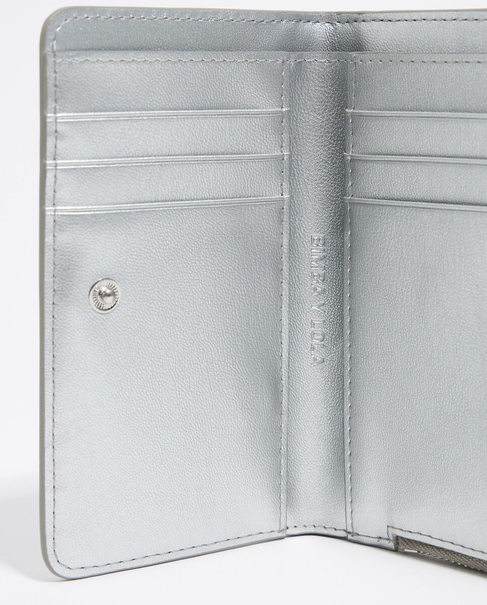 Cartera de mujer grabado cocodrilo y logos · Bimba y Lola · El