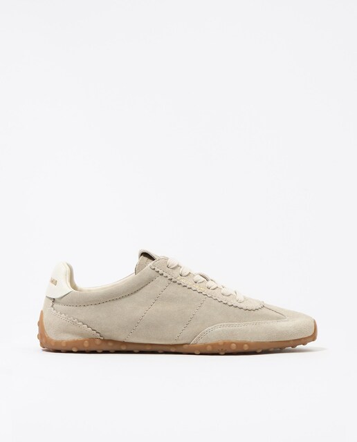 Imagen 0 de Zapatillas de piel de mujer 1329 con cordones