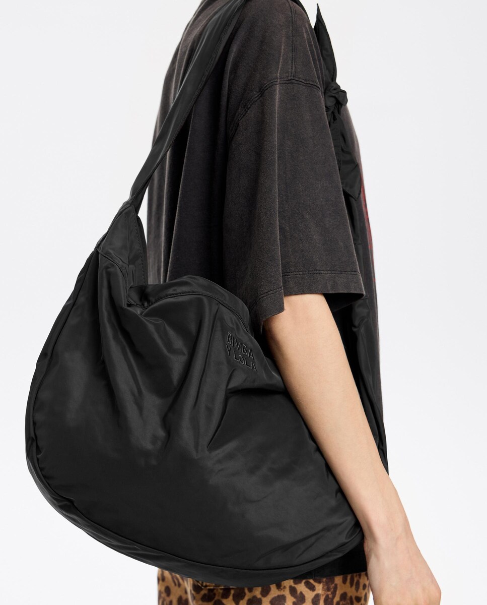 Bolso Bimba Y Lola Grande Negro Tote Bag Bolso Shopper Grande