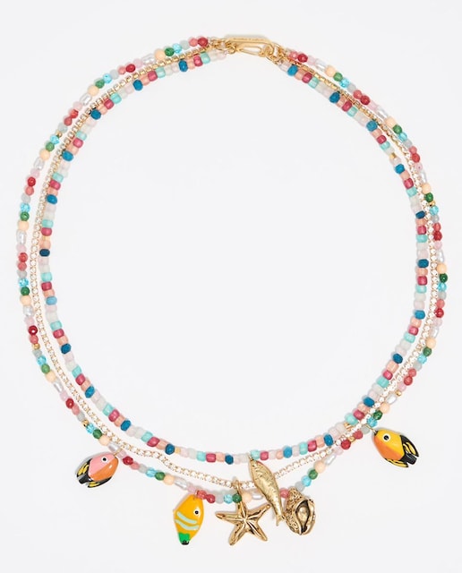 Imagen 0 de Collar multicadenas peces