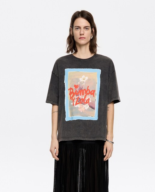 Imagen 0 de Camiseta de mujer oversize logo