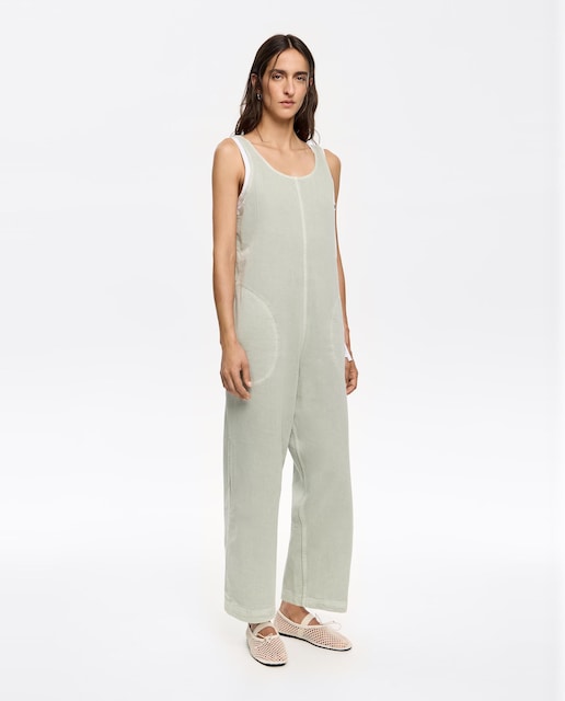 Imagen 0 de Mono de mujer denim tobillero
