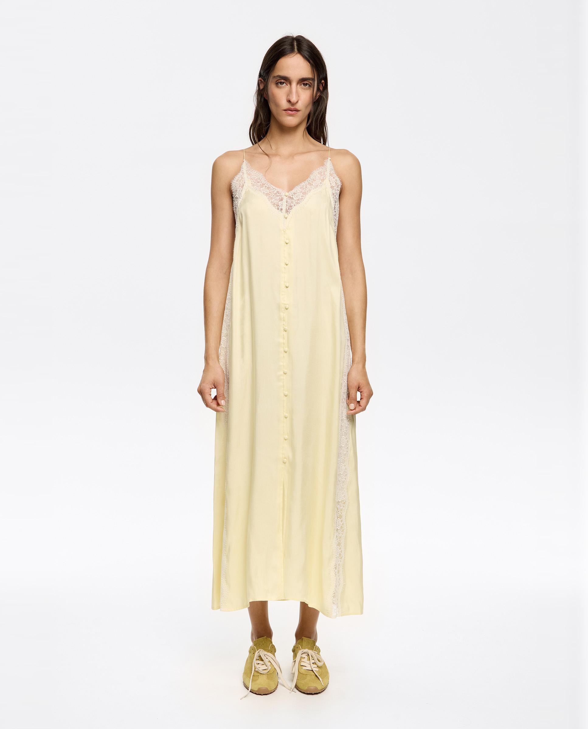 Vestido tirantes encaje