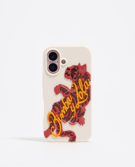 Imagen 0 de Funda de móvil iPhone 16 con tigre