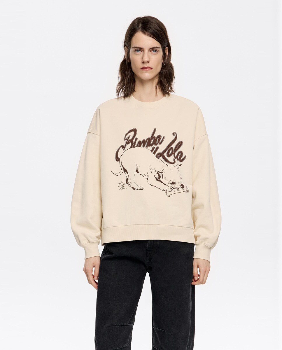 Sweatshirt Sudadera Gris Bimba Y Lola Sudaderas Bimba Y Lola El