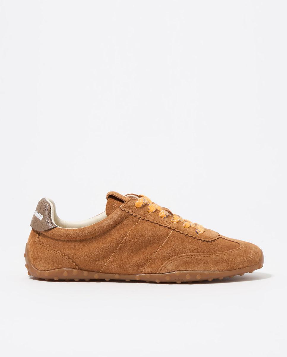 Bimba y Lola - Zapatillas deportivas de mujer de piel con cordones.