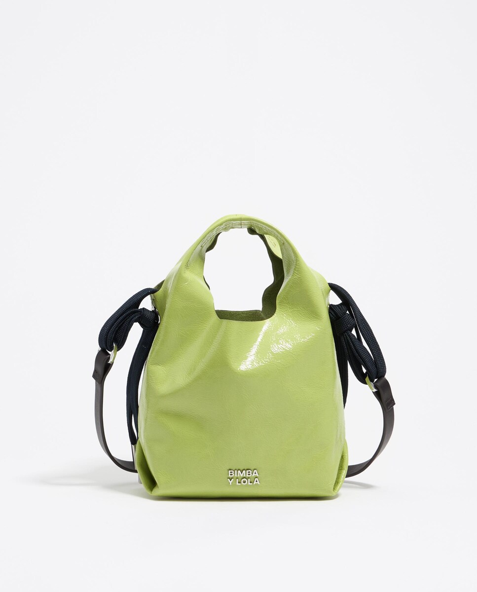 Bolso de mano de mujer Paper bikini mini piel Variante única Verde