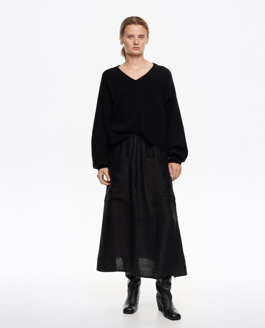 Imagen 0 de Falda fluida cintura ajustable