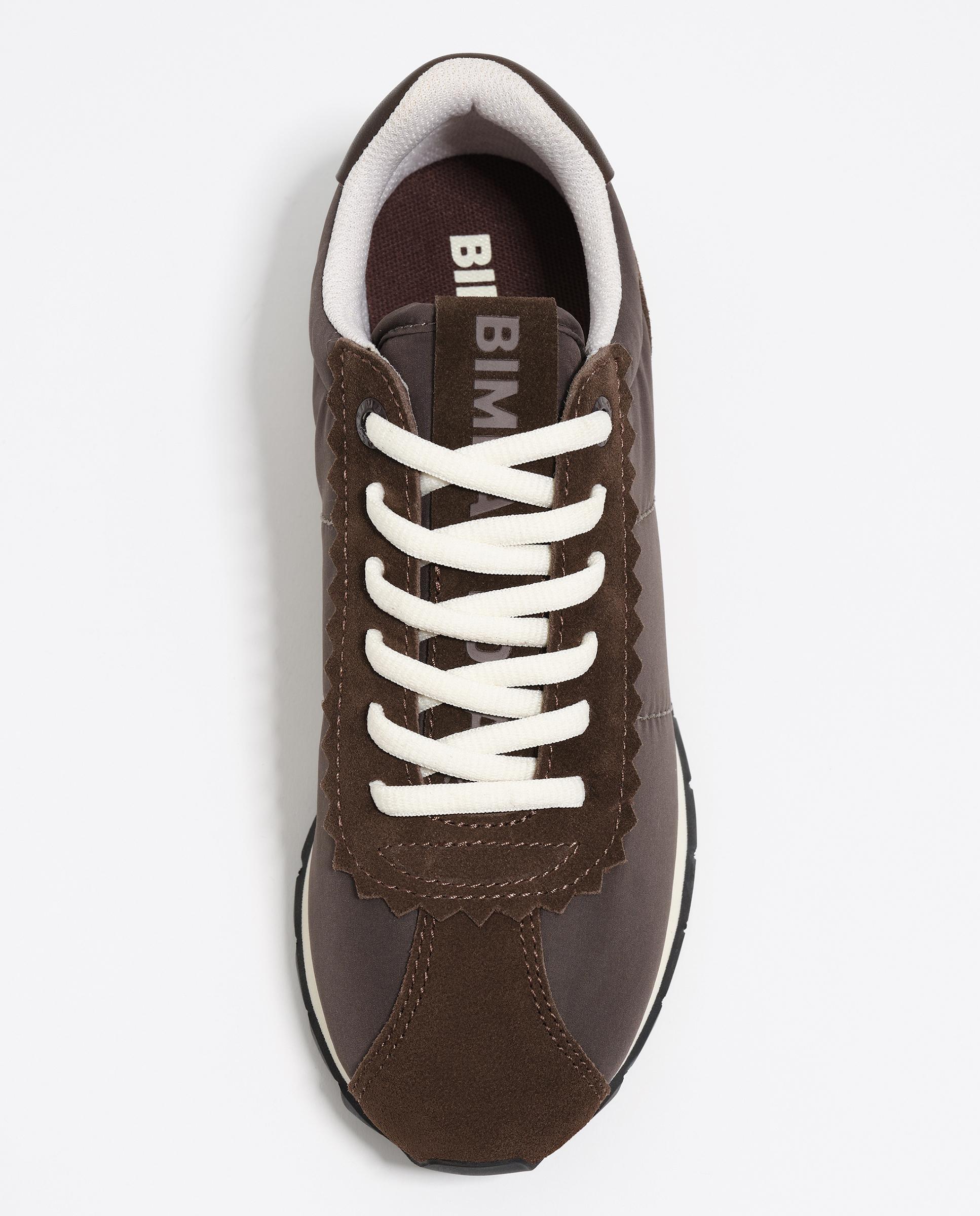 Zapatillas deportivas de mujer retro 13 18 con cordones - Bimba y Lola - Marrón Marrón-4