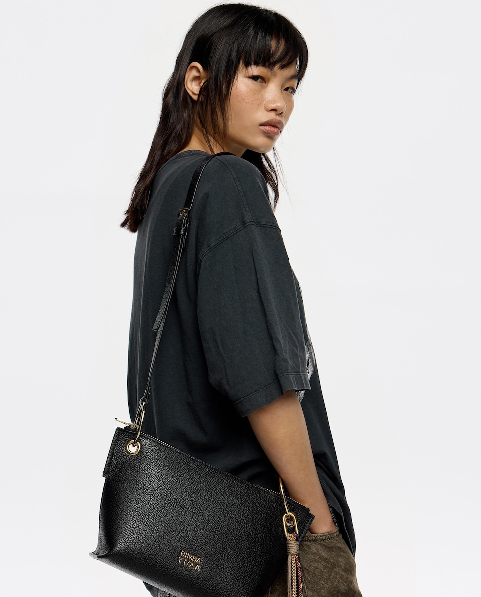 Bandolera de mujer trapecio mediano piel · Bimba y Lola · El Corte