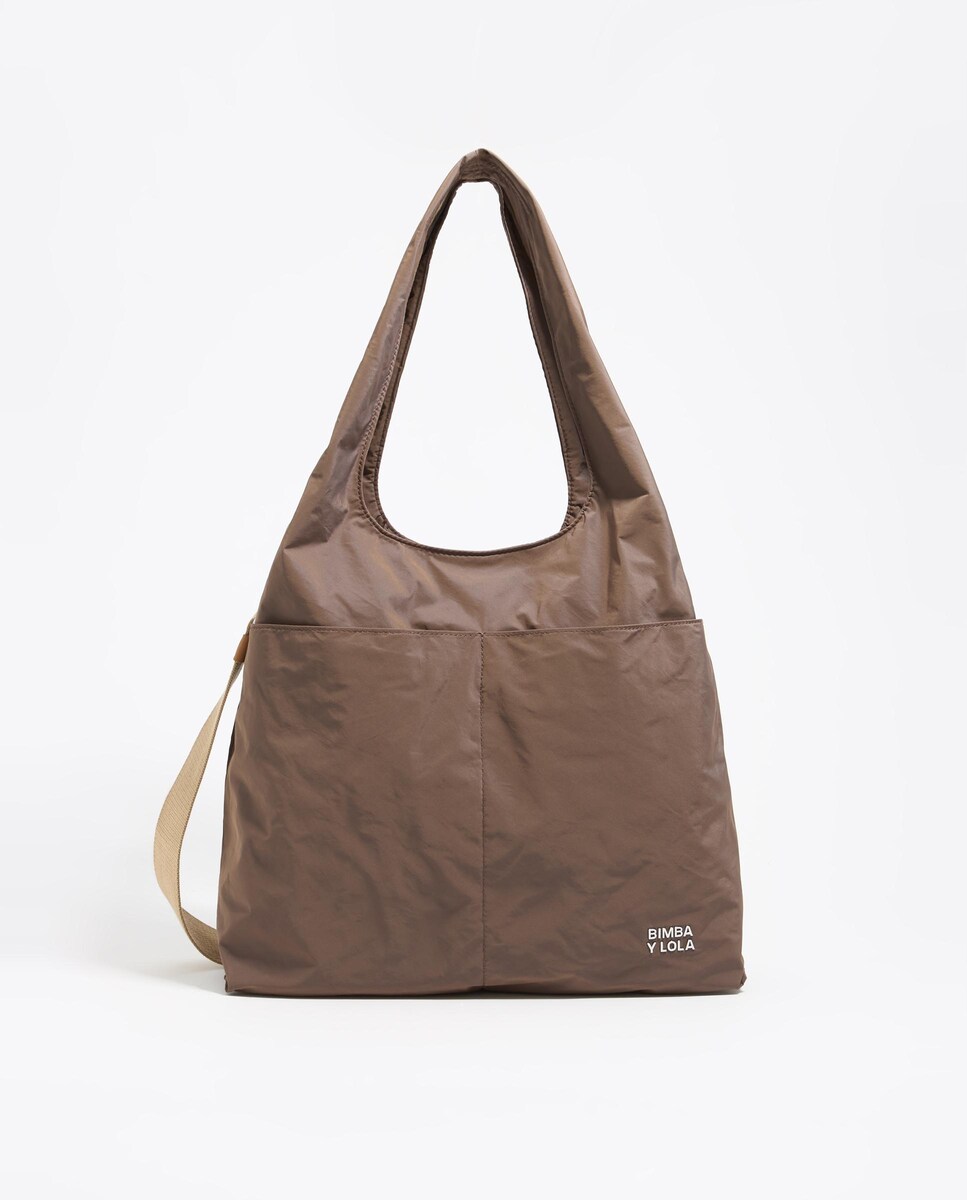 Bolso de hombro de mujer Paper grande nylon · Bimba y Lola · El