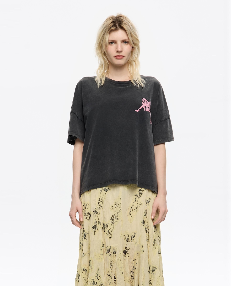 Moda Camiseta Manga Corta Bimba Y Lola Camiseta De Mujer Con Logo