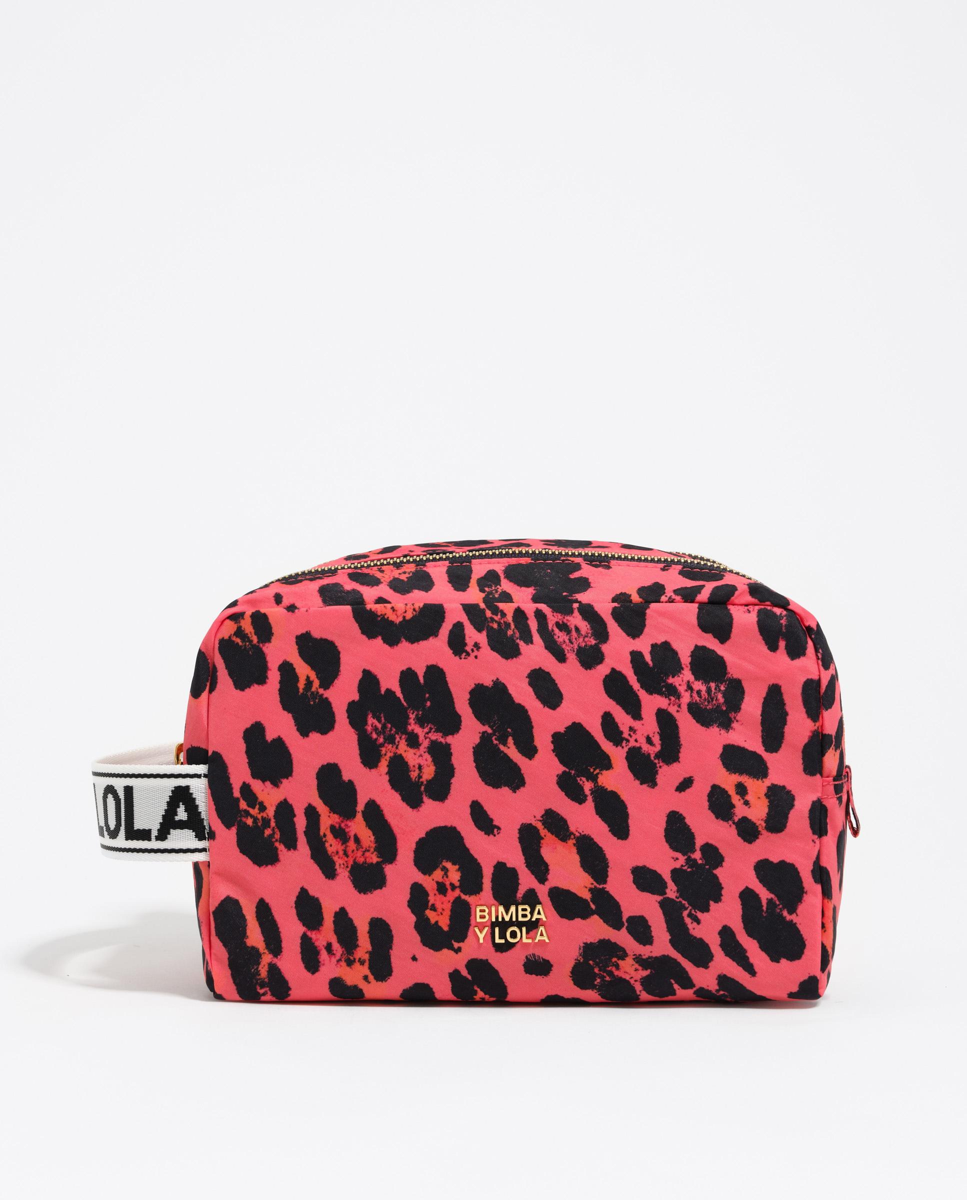 Neceser grande nylon print Leopard
