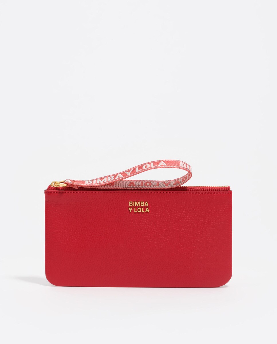 Monedero largo piel rojo · Bimba y Lola · El Corte Inglés