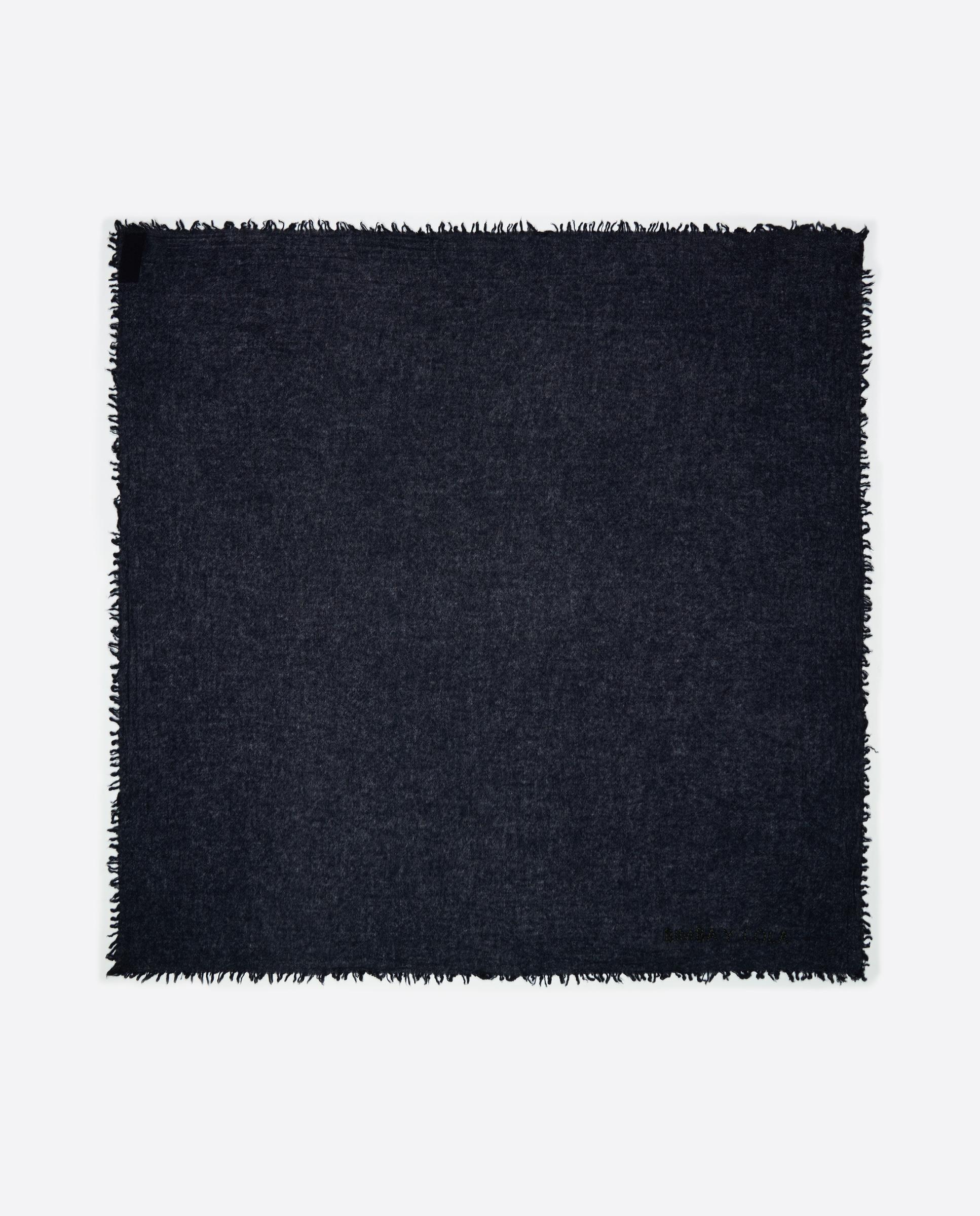 Chal de cashmere azul marino