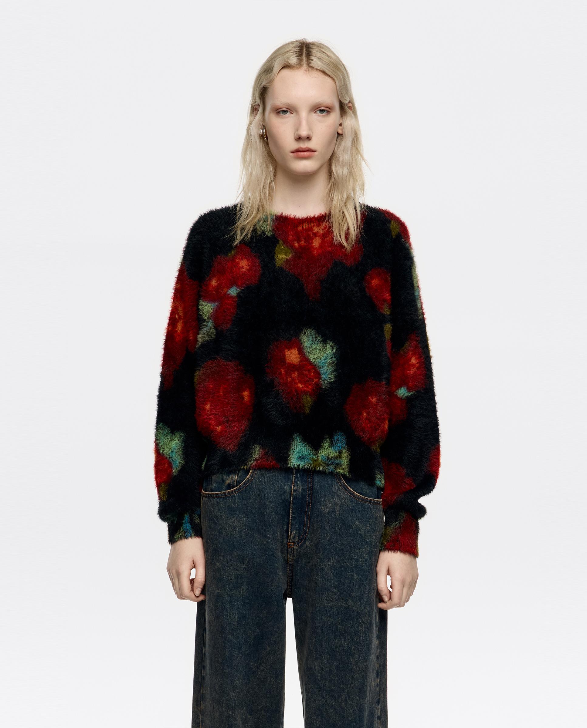 Jersey de mujer globo pelo Ribbon Roses