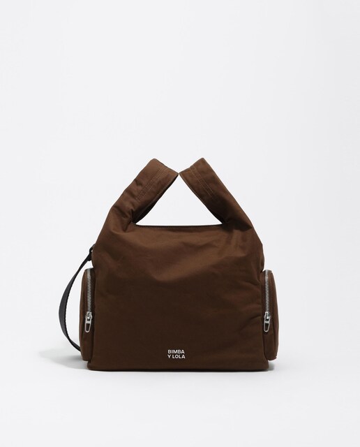 Imagen 0 de Bolso de hombro de mujer Paper Pocket mediano nylon