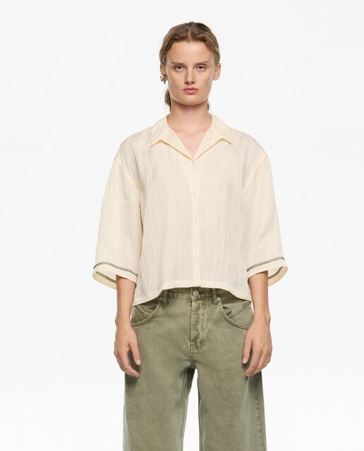 Imagen 0 de Camisa de mujer fluida sisas ajustables