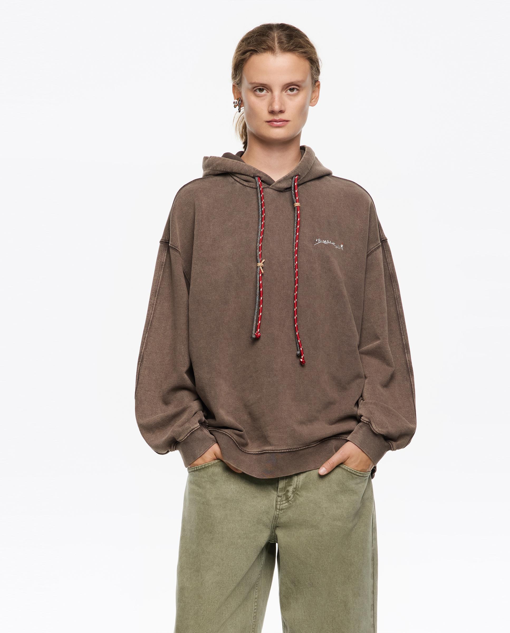Bimba y Lola - Sudadera de mujer capucha logo bordado.