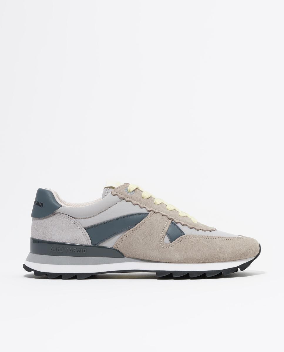 Zapatillas básicas de mujer 13 19 téjido técnico - Bimba y Lola - Gris Gris-1