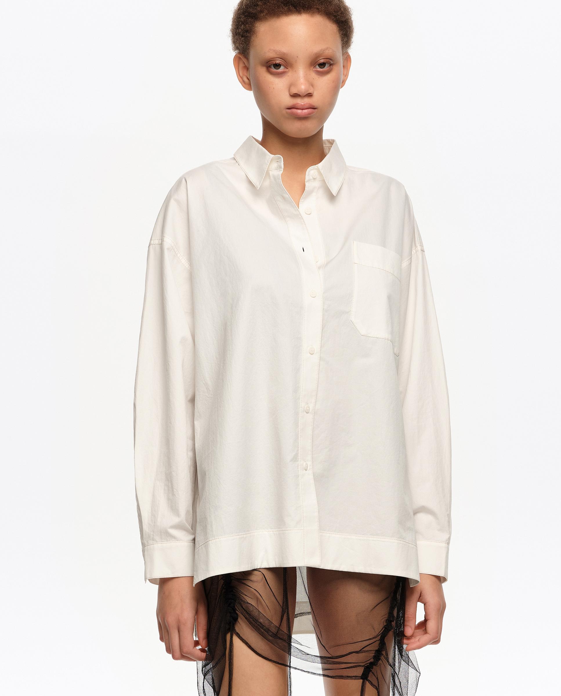 Bimba y Lola - Camisa de mujer algodón manga larga.