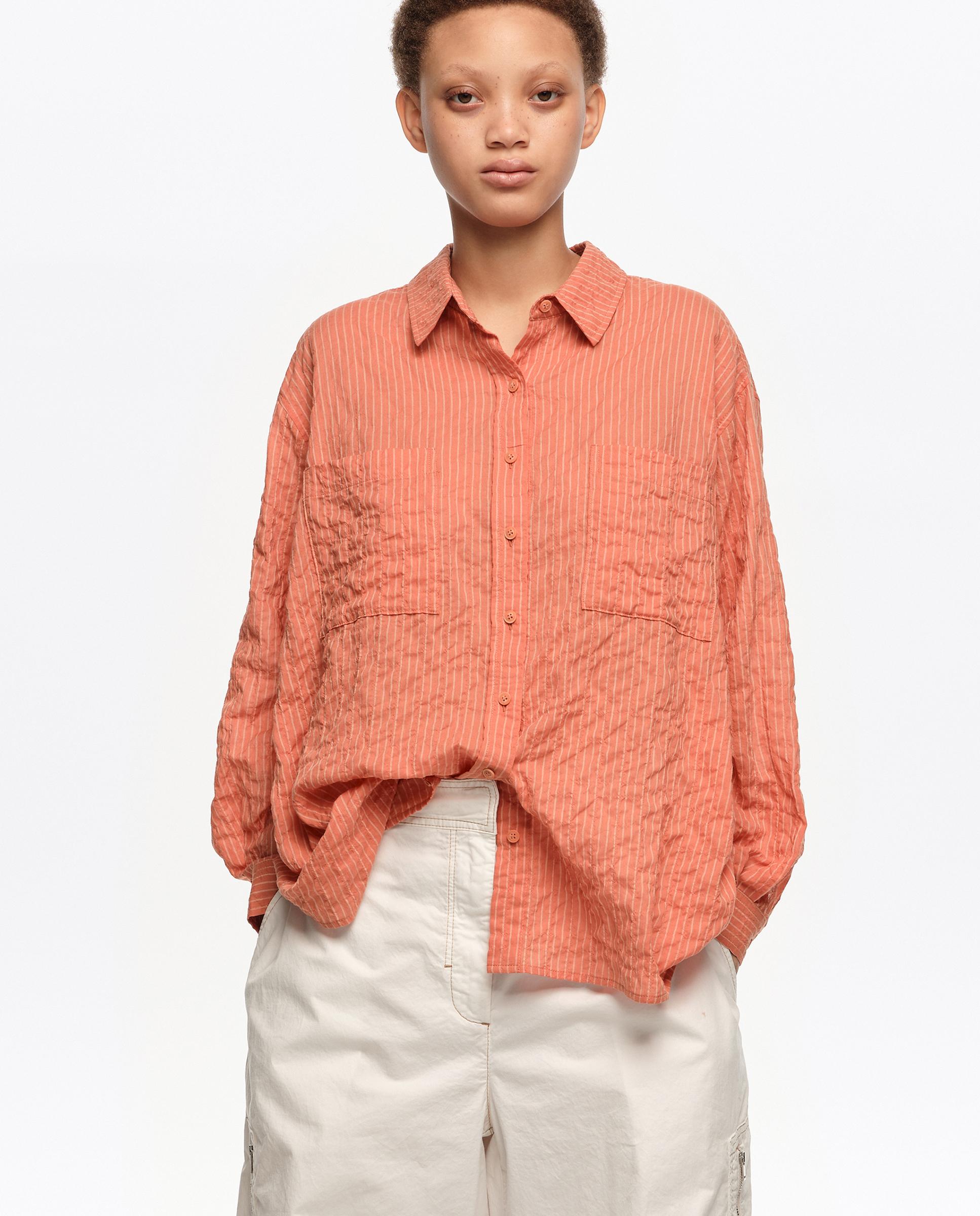 Bimba y Lola - Camisa de mujer algodón textura.