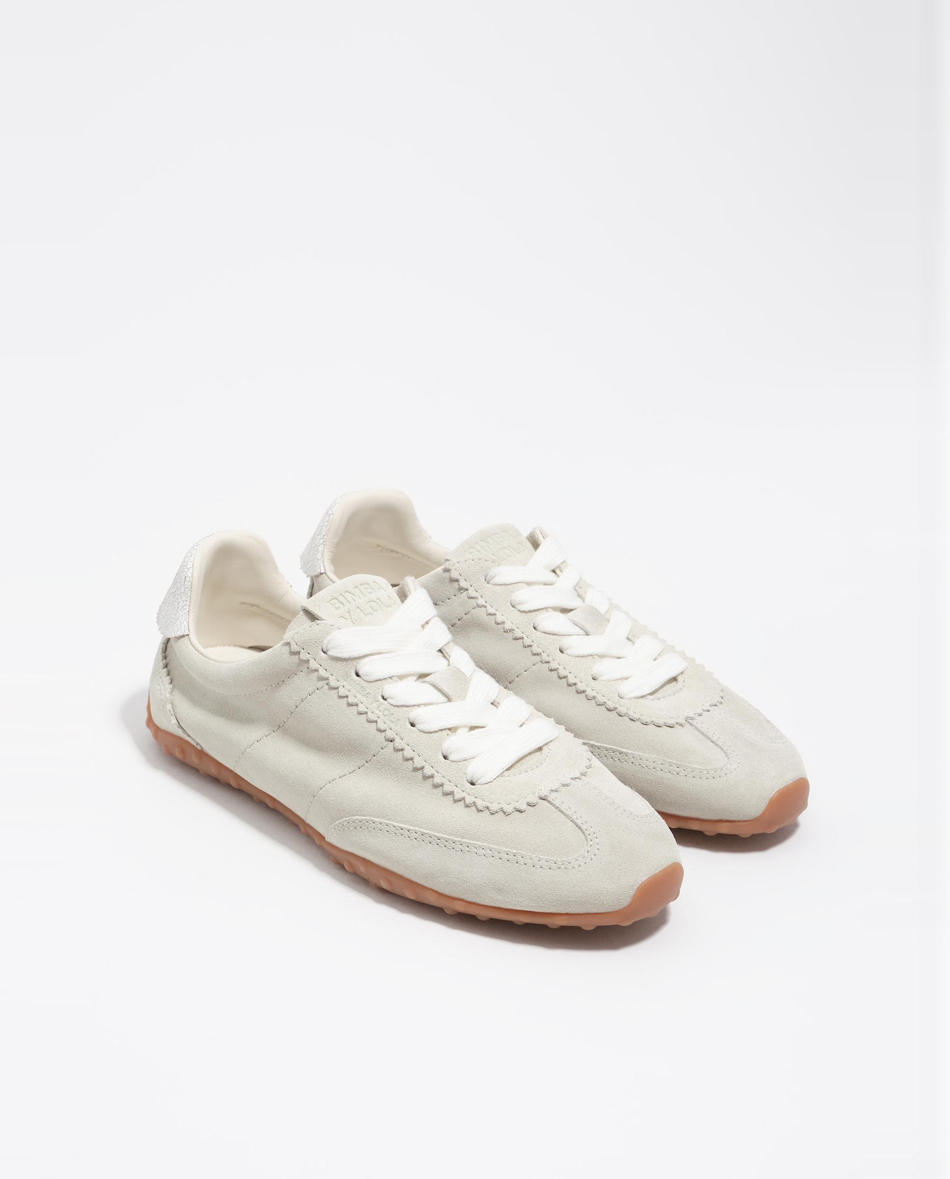 Zapatillas deportivas de mujer serraje 13 29 - Bimba y Lola - Natural Natural-3