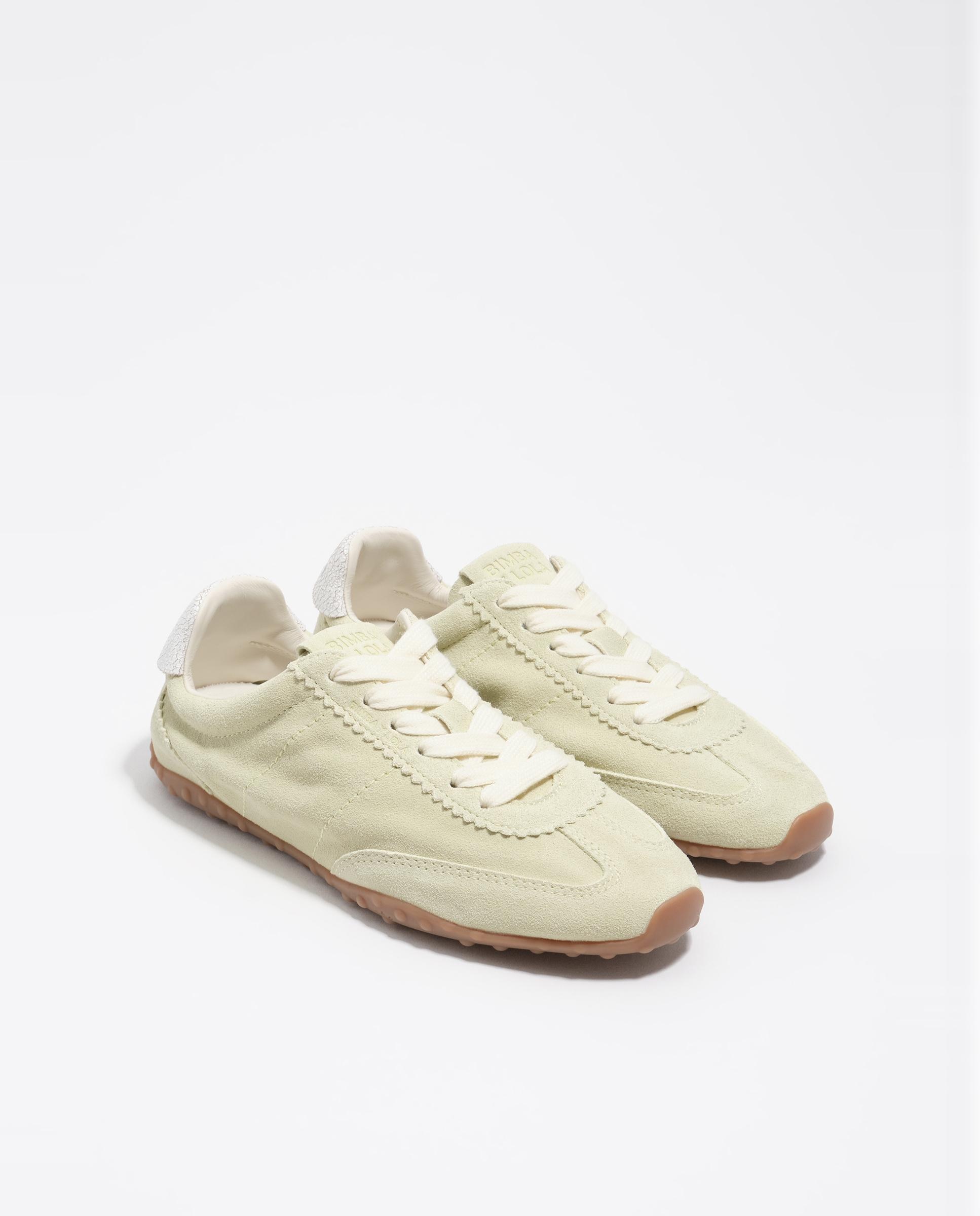 Zapatillas deportivas de mujer serraje 13 29 - Bimba y Lola - Amarillo Amarillo-3
