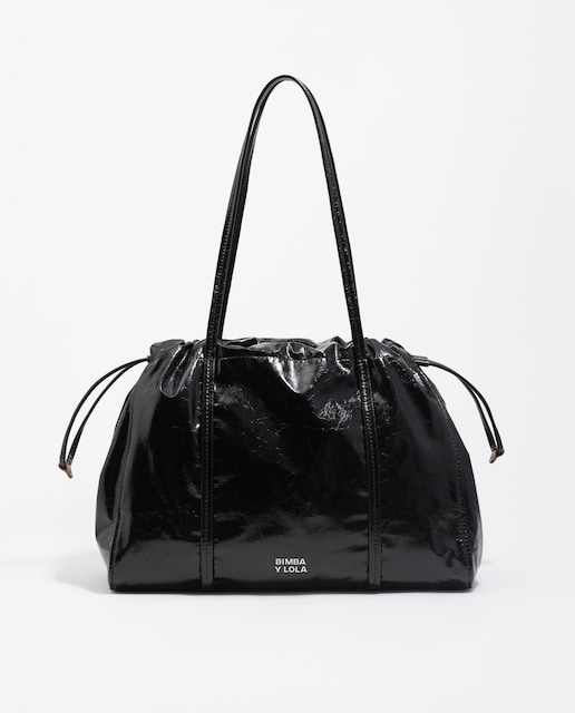 Imagen 0 de Bolso de hombro de mujer grande nylon laminado