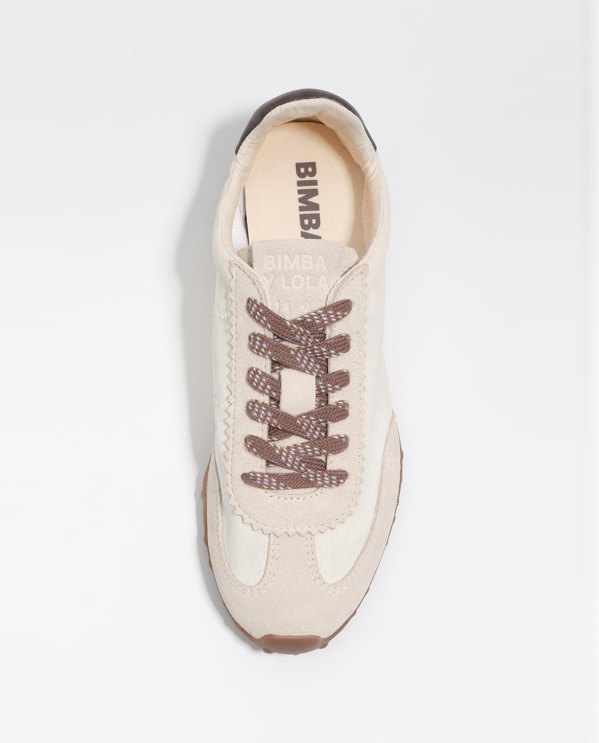 Zapatillas deportivas de mujer 13 29 serraje - Bimba y Lola - Rosa claro Blanco-5