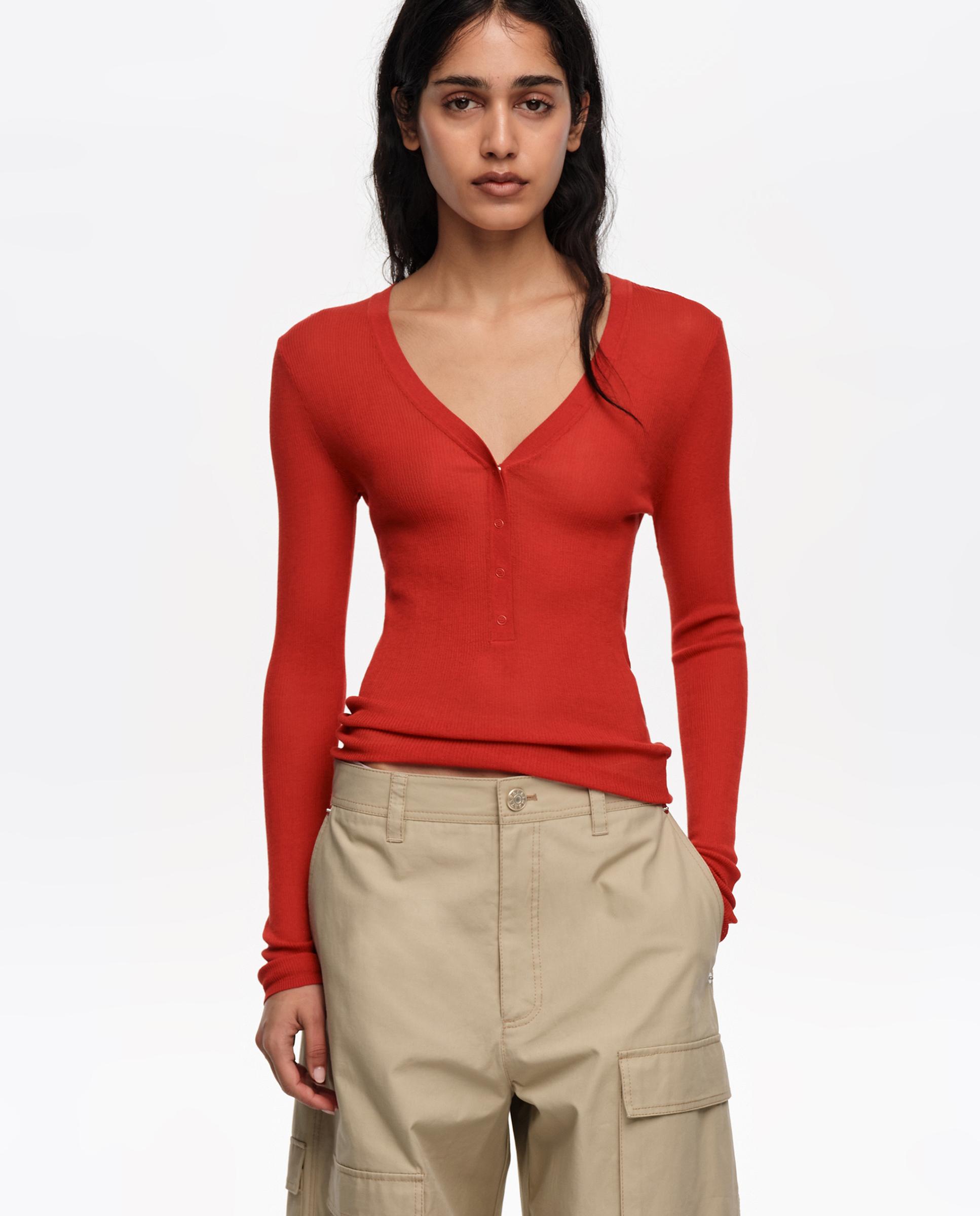 Bimba y Lola - Jersey de mujer ajustado canalé.