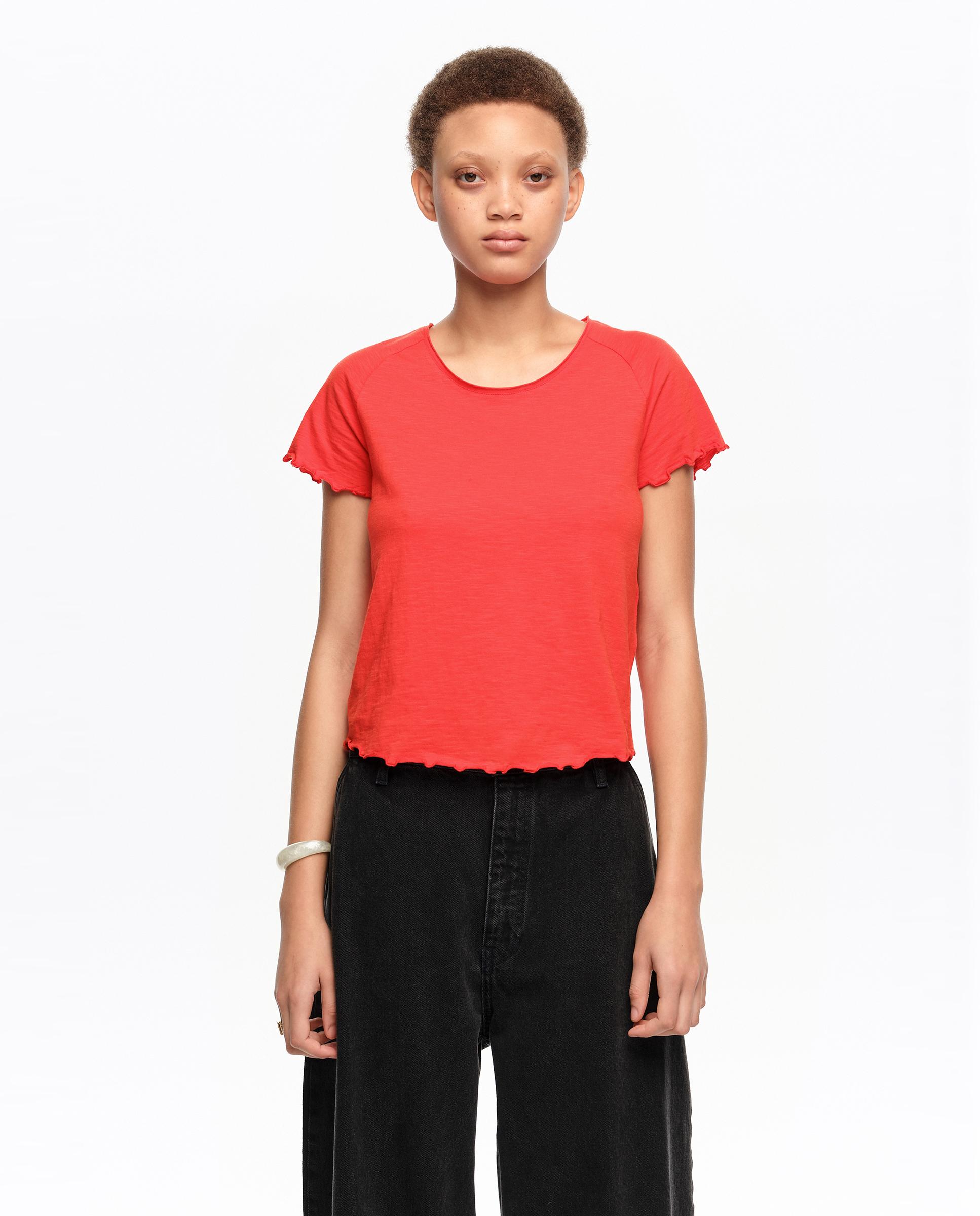 Bimba y Lola - Camiseta de mujer ajustada ranglán.
