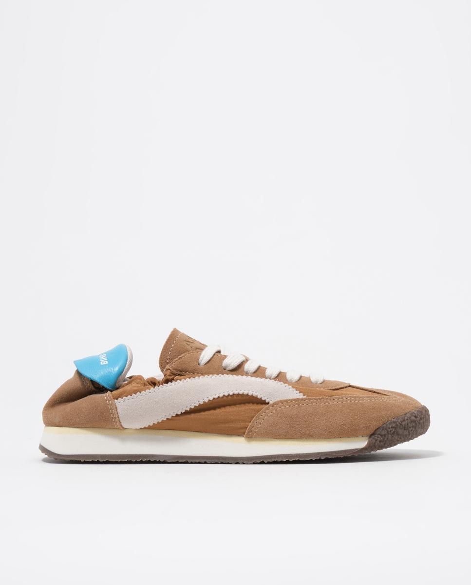 Bimba y Lola - Zapatillas retro de mujer con cordones y logo.
