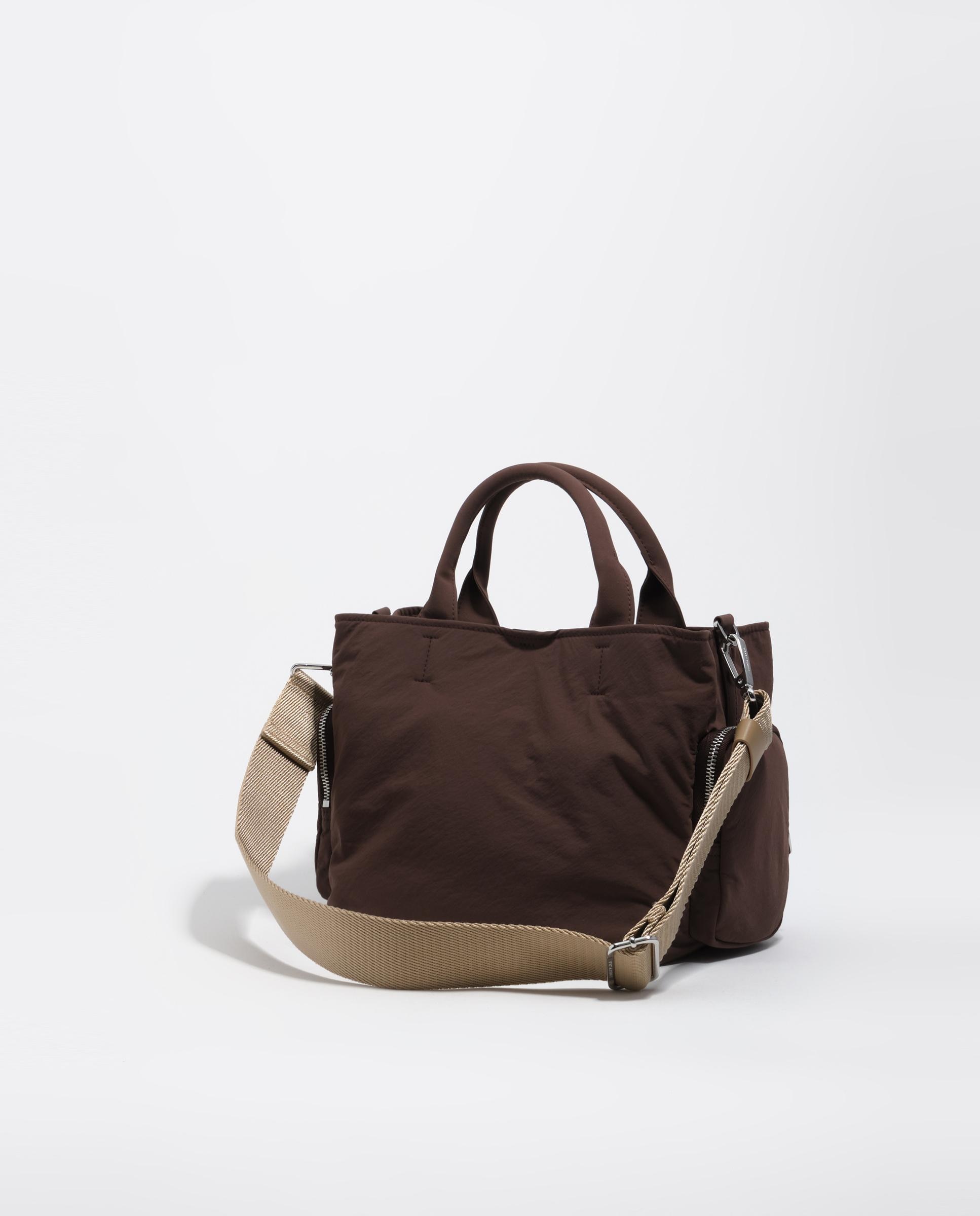 Imagen 0 de Bolso bandolera pocket grande nylon Marrón oscuro