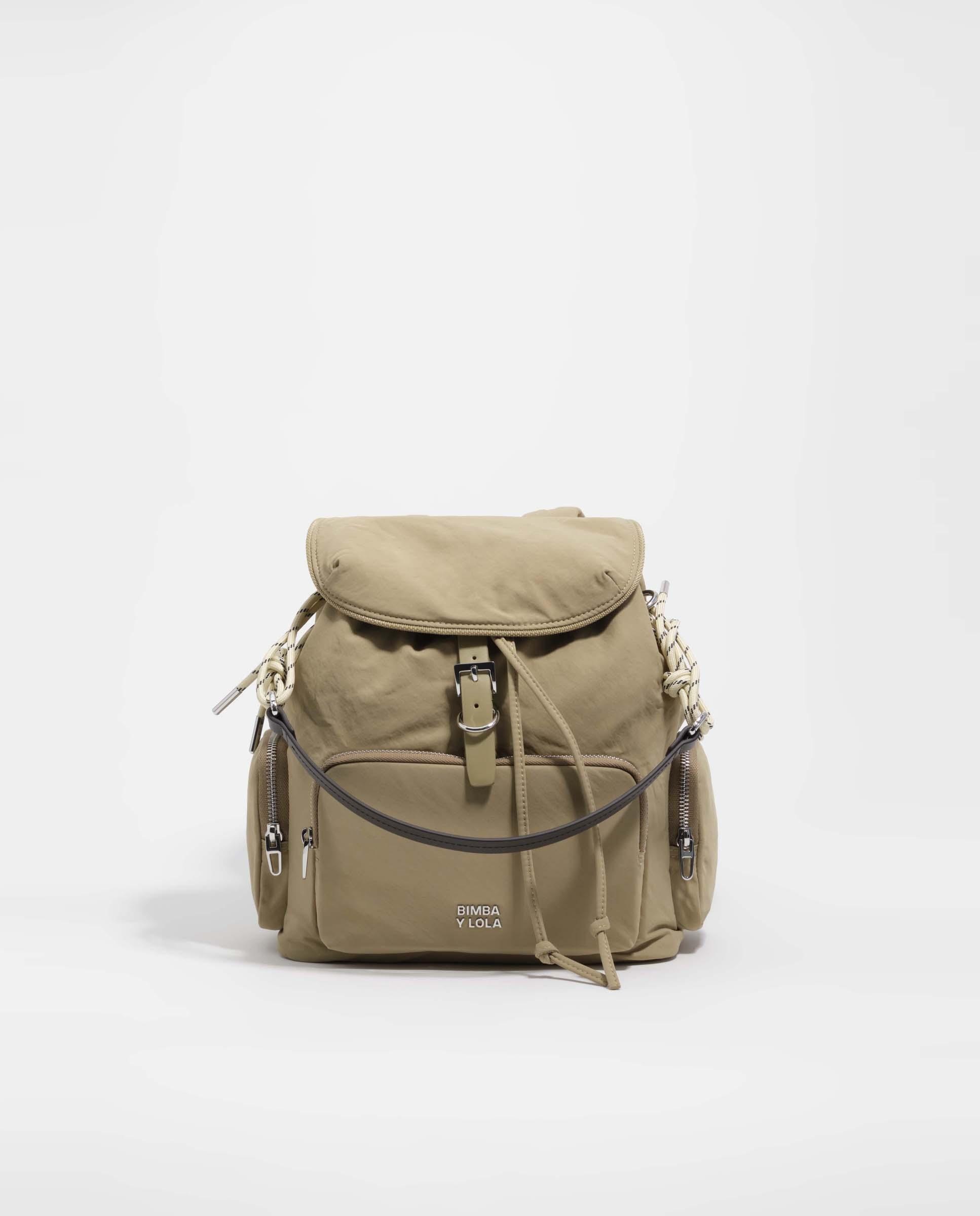 Imagen 0 de Mochila pocket nylon cierre de hebilla Kaki