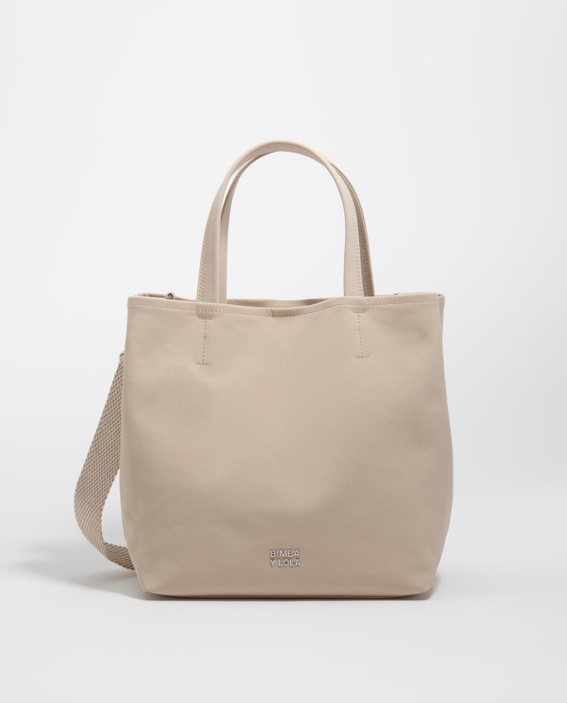 Imagen 0 de Bolso de mano de mujer chihuahua grande tejido Beige