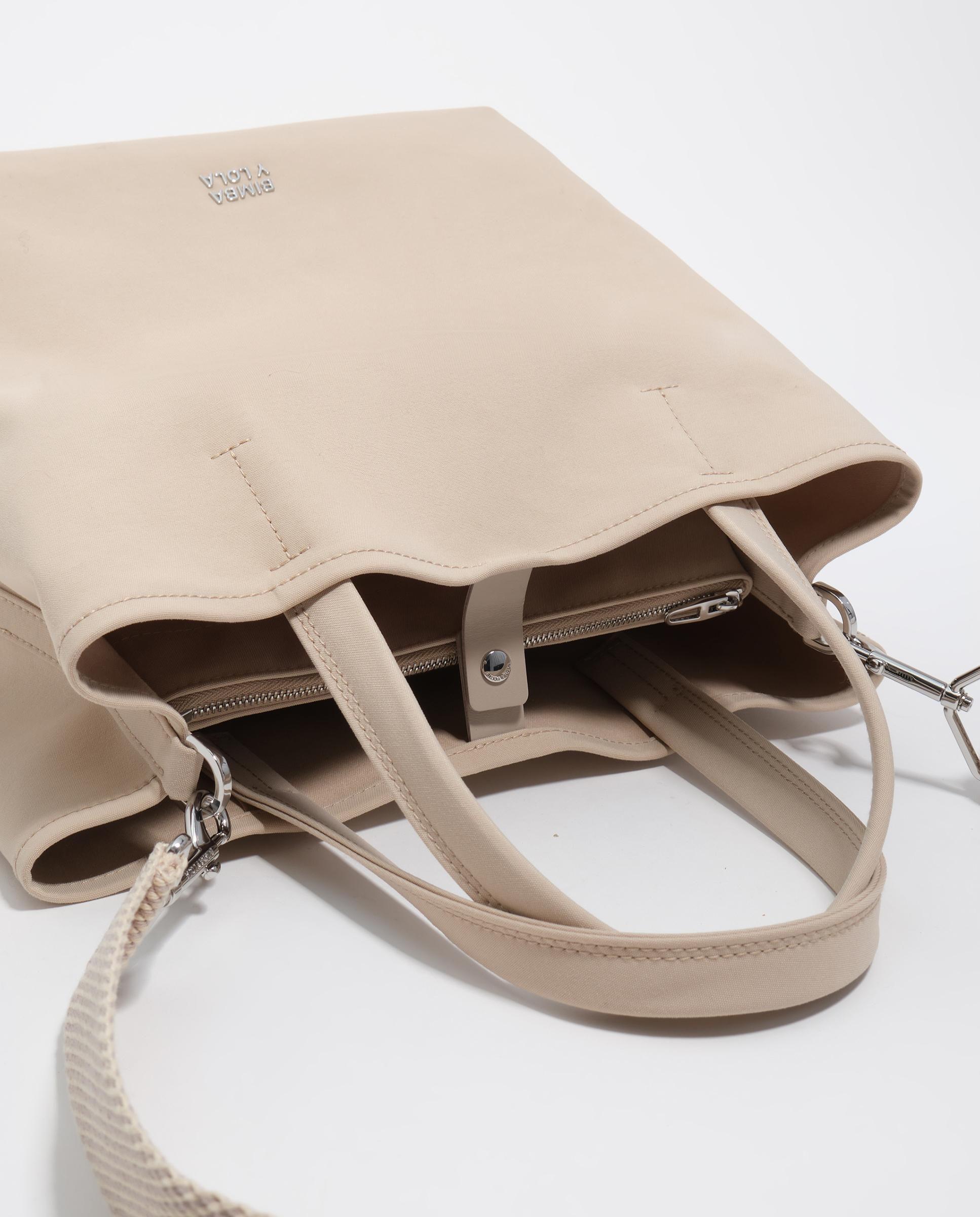 Bolso de mano de mujer chihuahua grande tejido - Bimba y Lola - Beige Beige-3