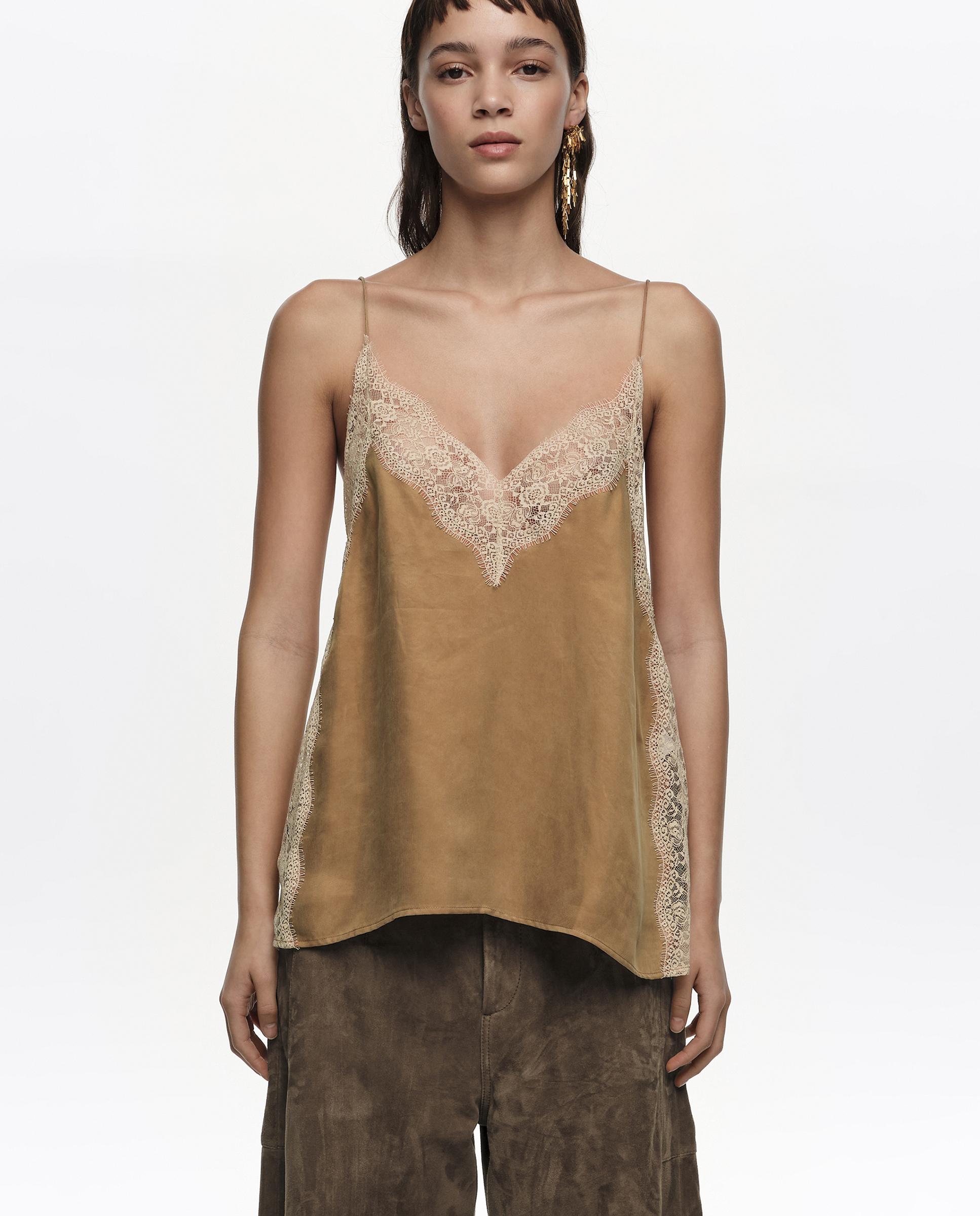 Top de mujer tirantes encaje