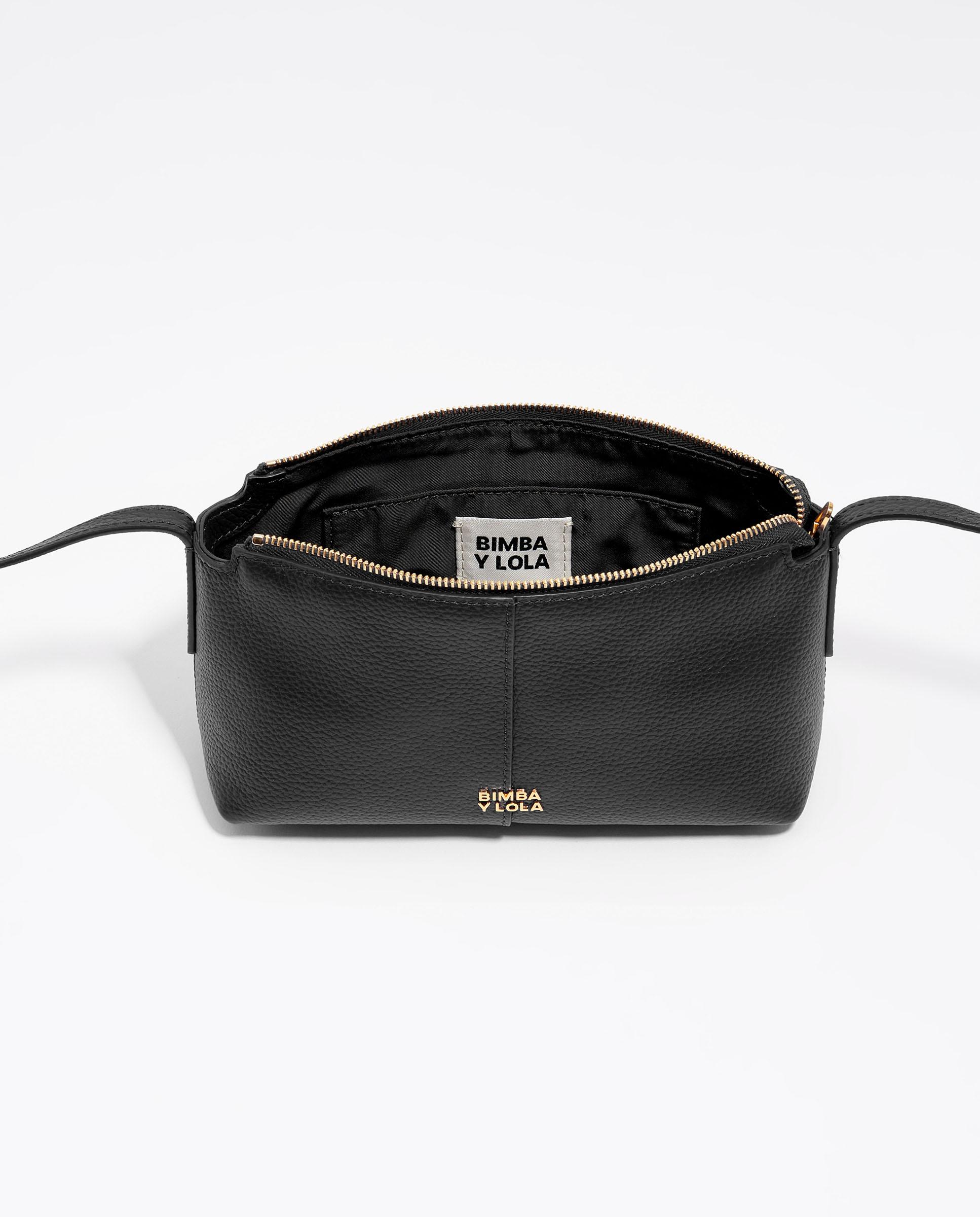 Bandolera de mujer mini de piel - Bimba y Lola - Negro Negro-2