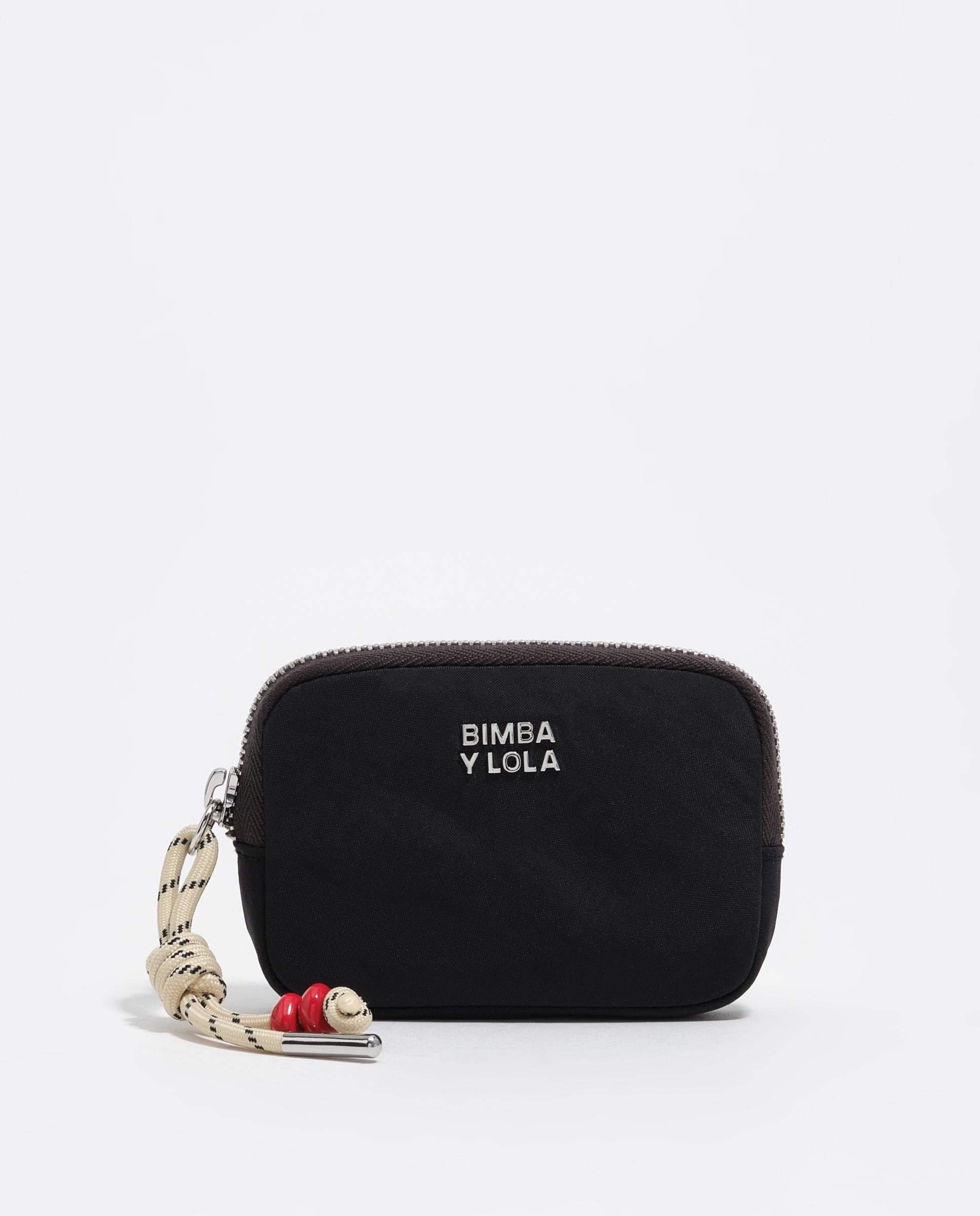 Imagen 0 de Monedero de mujer nylon cremallera Negro