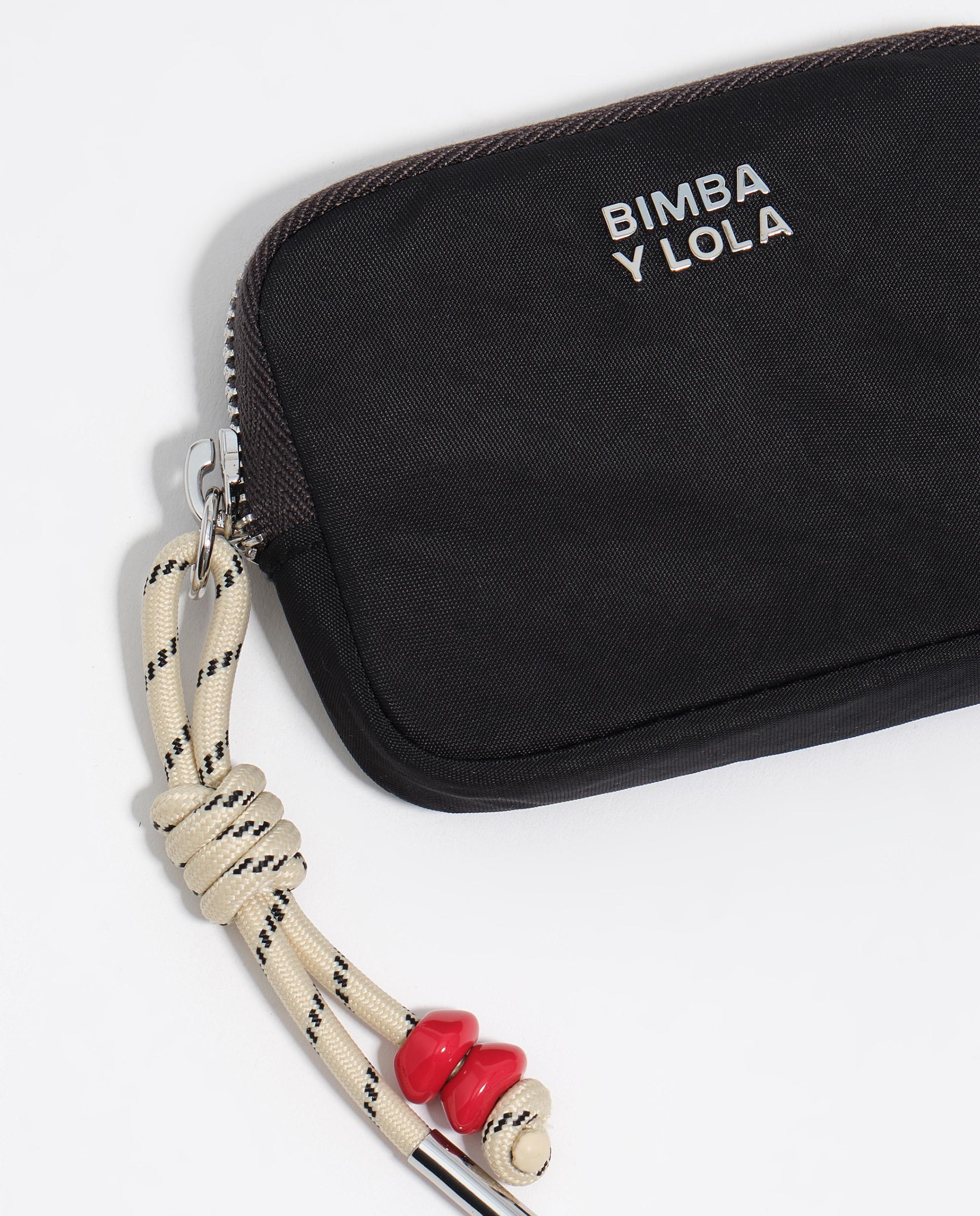 Monedero de mujer nylon cremallera - Bimba y Lola - Negro Negro-3