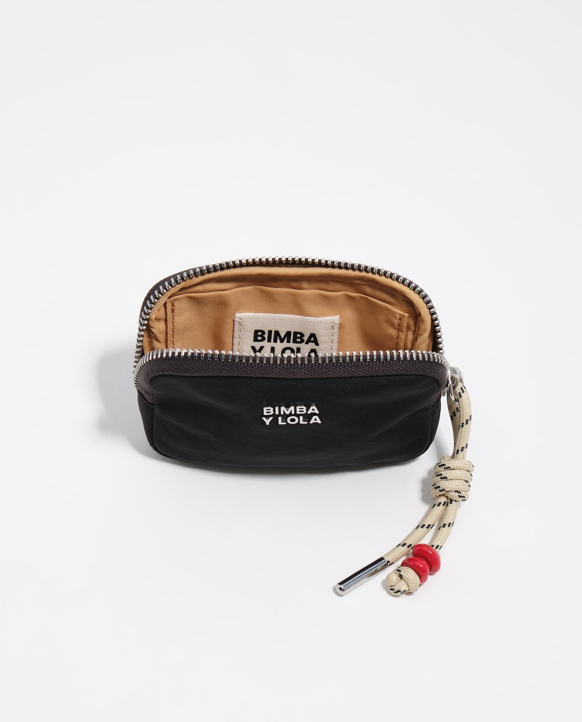 Monedero de mujer nylon cremallera - Bimba y Lola - Negro Negro-2