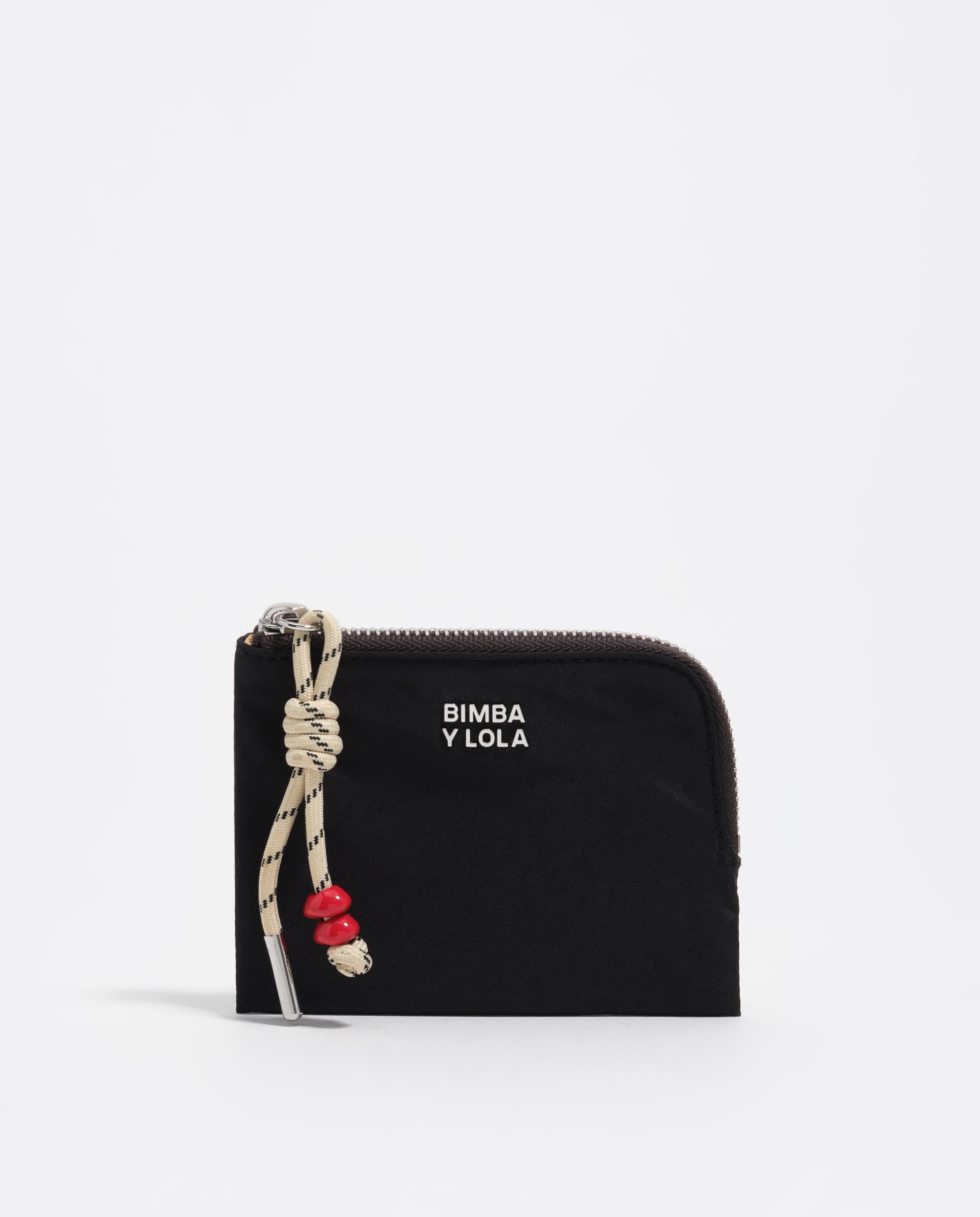 Monedero de mujer nylon cremallera - Bimba y Lola - Negro Negro-1
