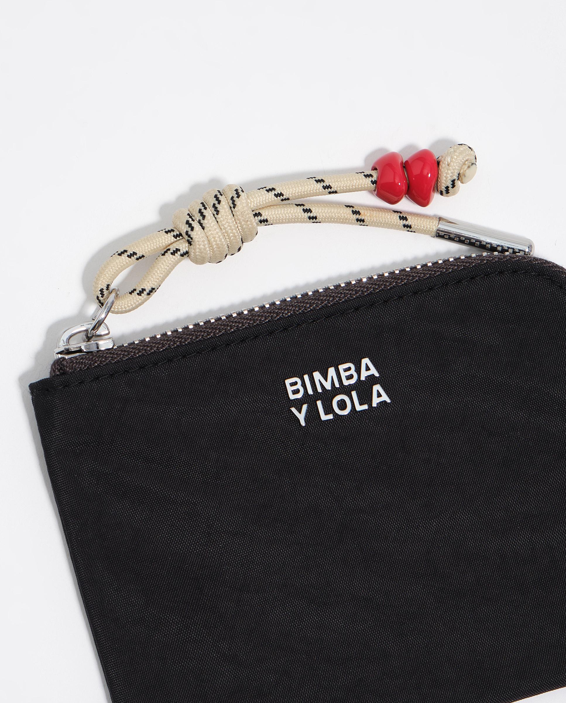 Monedero de mujer nylon cremallera - Bimba y Lola - Negro Negro-3