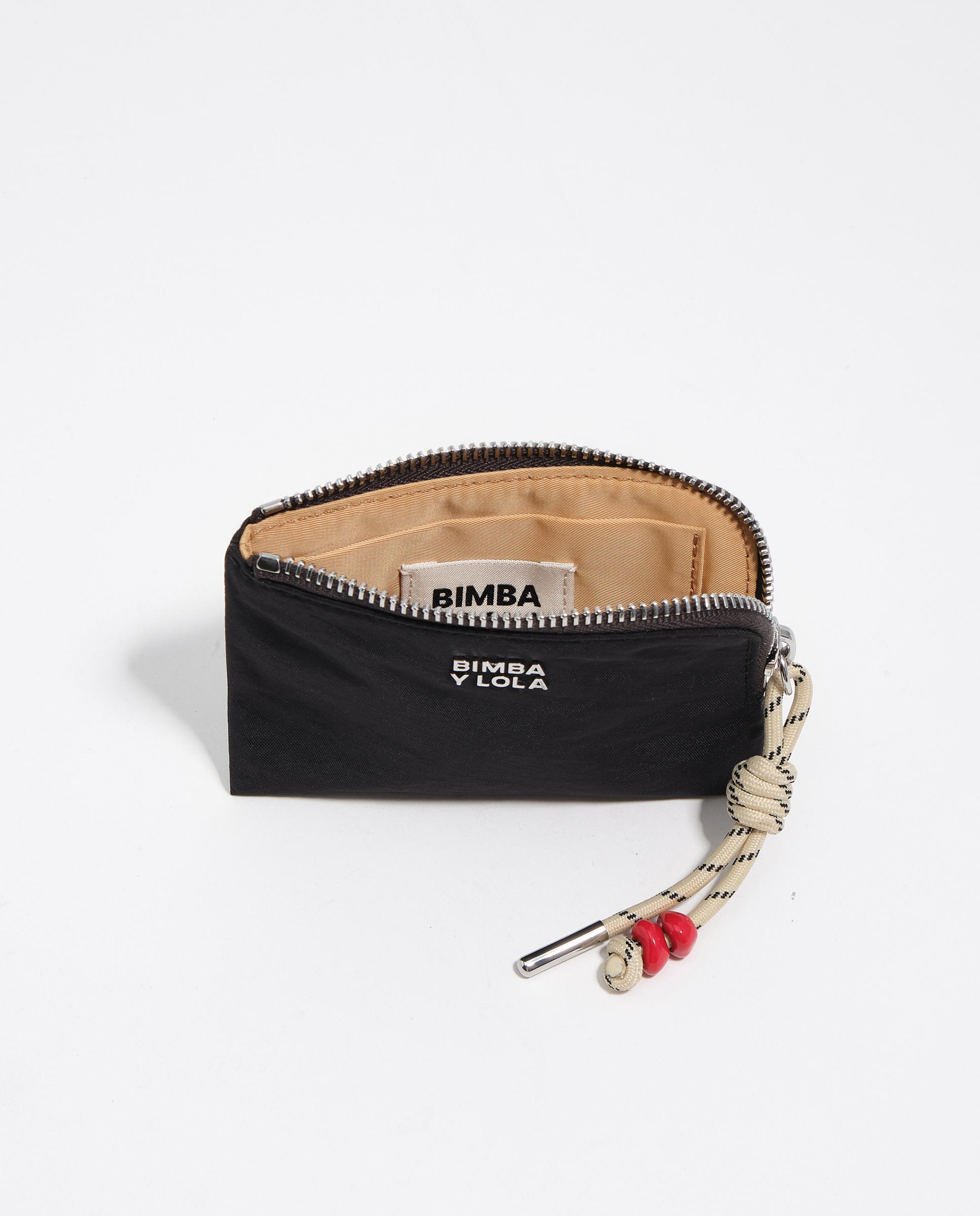 Monedero de mujer nylon cremallera - Bimba y Lola - Negro Negro-2