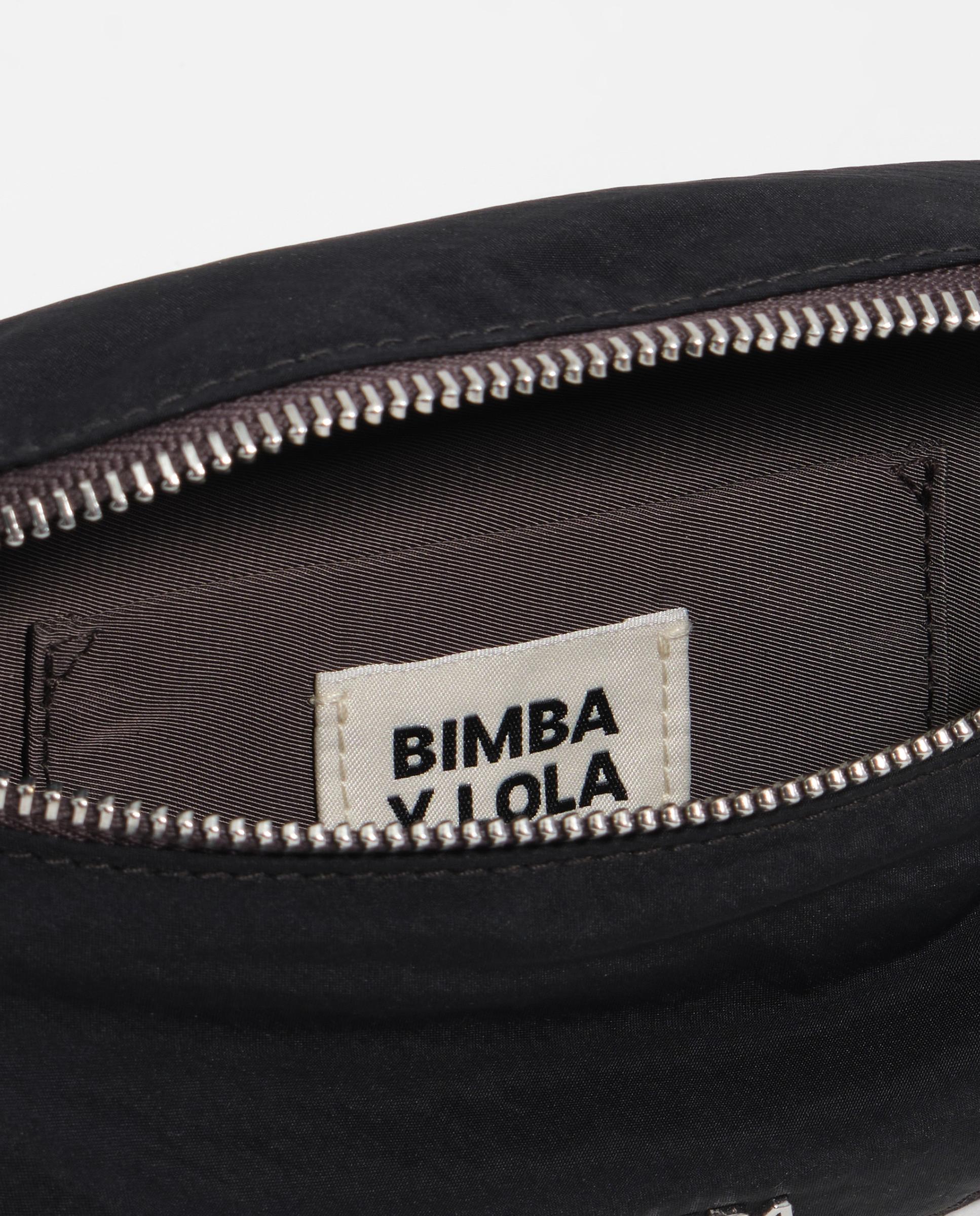 Riñonera de mujer con cierre de cremallera y logo - Bimba y Lola - Gris Gris-2