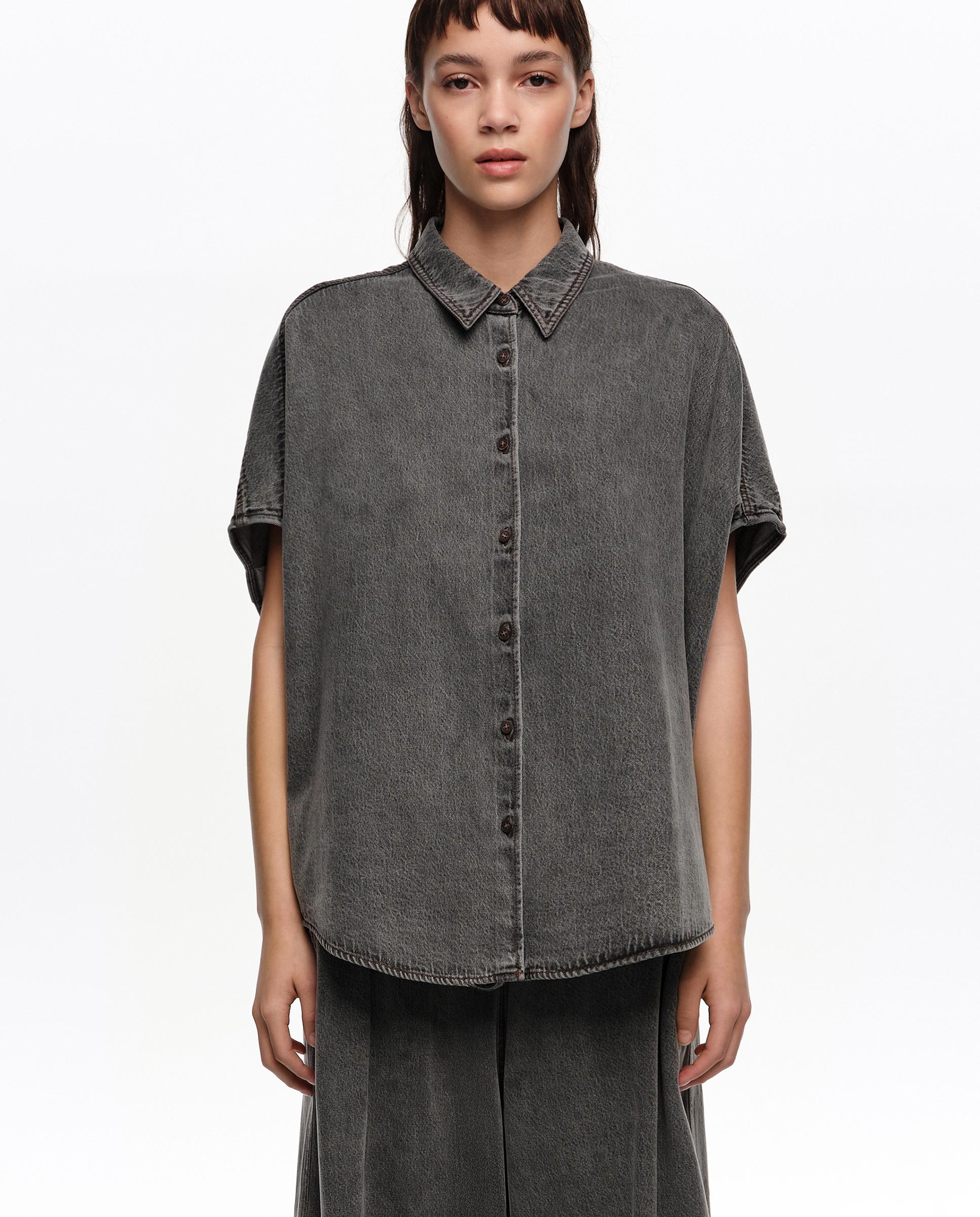Bimba y Lola - Camisa de mujer capa denim.