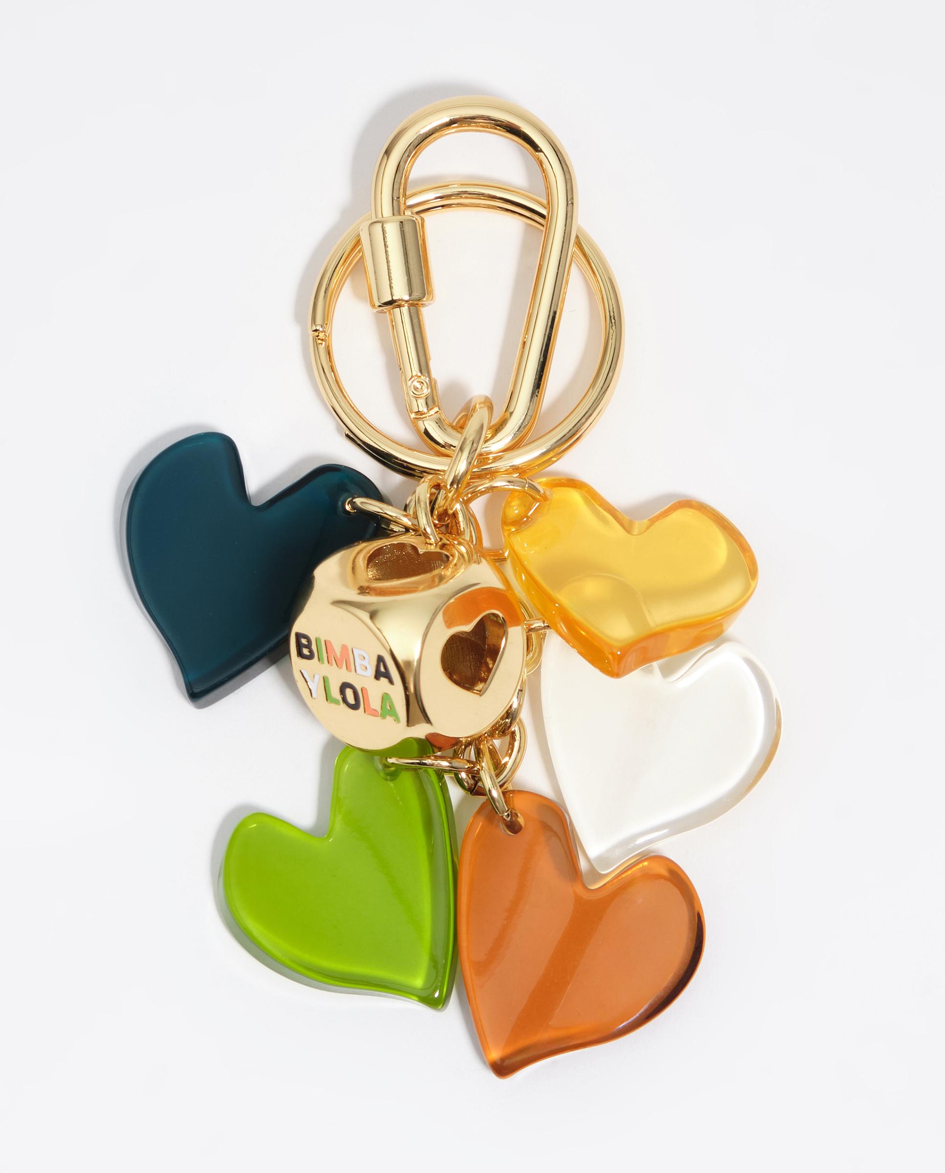 Llavero de mujer resina corazones - Bimba y Lola - Verde Verde-1