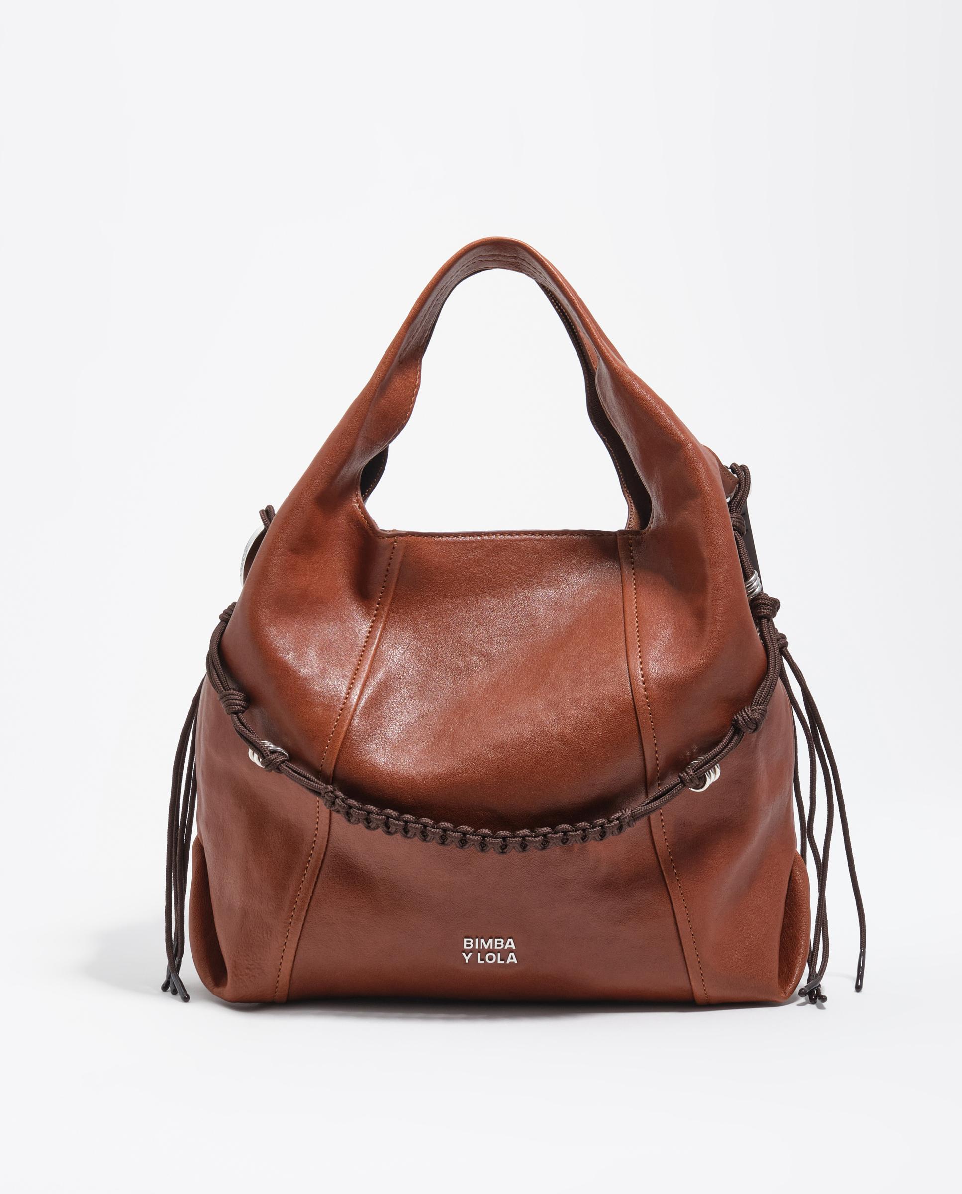 Imagen 0 de Bolso de mano de mujer paper mediano piel Tostado